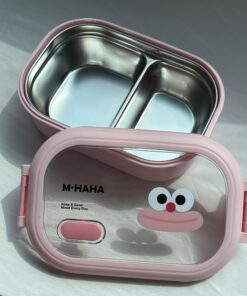 Hộp Cơm Giữ Nhiệt 2 Ngăn Hồng Baby