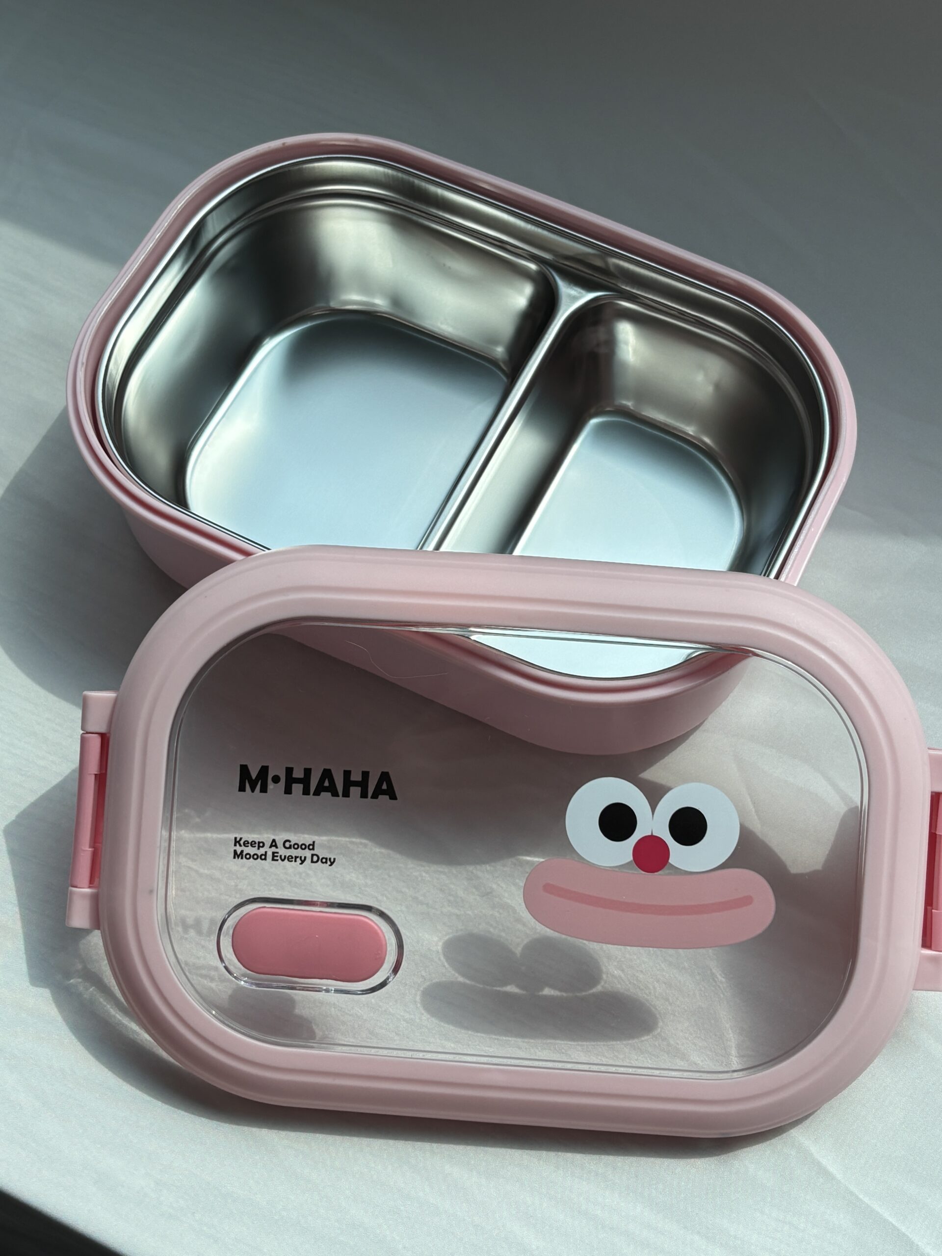 Hộp Cơm Giữ Nhiệt 2 Ngăn Hồng Baby