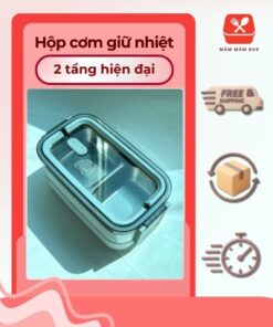 Hộp Cơm Giữ Nhiệt 2 Tầng Hiện Đại Cao Cấp