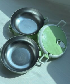 Hộp Cơm Giữ Nhiệt 2 Tầng Nắp Tròn Tiện Lợi | Măm Măm Box