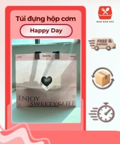 Túi Đựng Hộp Cơm Happy Day Thời Trang