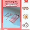 Bộ Muỗng Đũa Hồng Phấn Cute Có Hộp Đựng