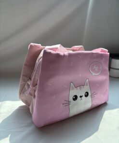 Túi Giữ Nhiệt Mẫu Mèo Hồng Cute Đáng Yêu