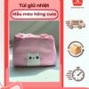 Túi Giữ Nhiệt Mẫu Mèo Hồng Cute Đáng Yêu