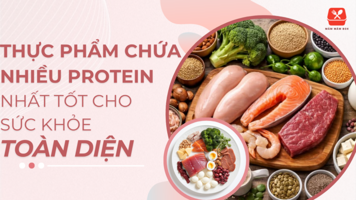 Thực phẩm chứa nhiều protein nhất tốt cho sức khỏe, dễ chế biến thành cơm hộp mang đi làm. Ăn đúng đủ protein mỗi ngày để cơ thể khỏe mạnh hơn. Xem ngay!