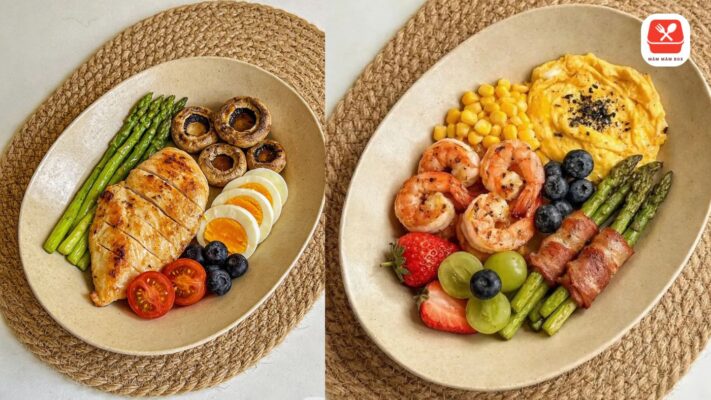 Thay thế mỡ động vật bằng protein từ tôm và ức gà giúp cơ thể giữ cơ, giảm mỡ dẻo dai hằng ngày.