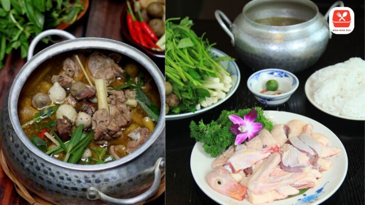 Nồi vịt om sấu nóng hổi nghi ngút khói ăn kèm bún tươi và rau muống chẻ là lựa chọn lý tưởng cho bữa cơm gia đình.