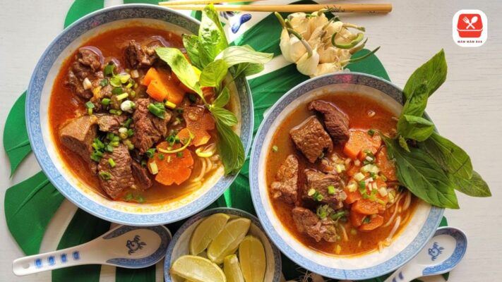 Hướng dẫn nấu bò kho với phần thịt bò mềm tan nạc mỡ hòa quyện cùng nước dùng sánh mịn đậm đà.