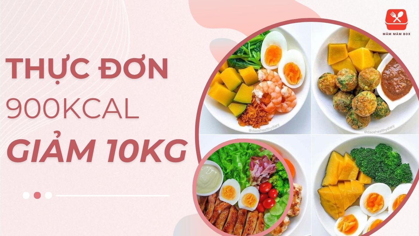 Thiết lập thực đơn 900 calo giảm cân cấp tốc tại nhà cho người thừa cân muốn thu gọn hình thể.