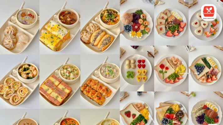 Những phần cơm được tạo hình động vật ngộ nghĩnh sẽ giúp kích thích thị giác, tạo niềm vui cho trẻ trong mỗi giờ ăn.