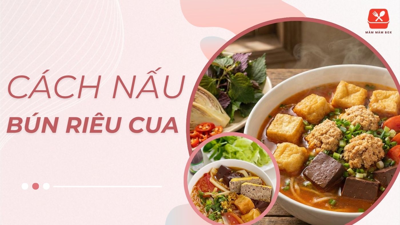 Cách nấu bún riêu cua chuẩn vị truyền thống, nước dùng đỏ đẹp thơm lừng, riêu cua béo ngậy, không bị tanh. Ai ăn cũng mê ngay. Xem công thức chi tiết!